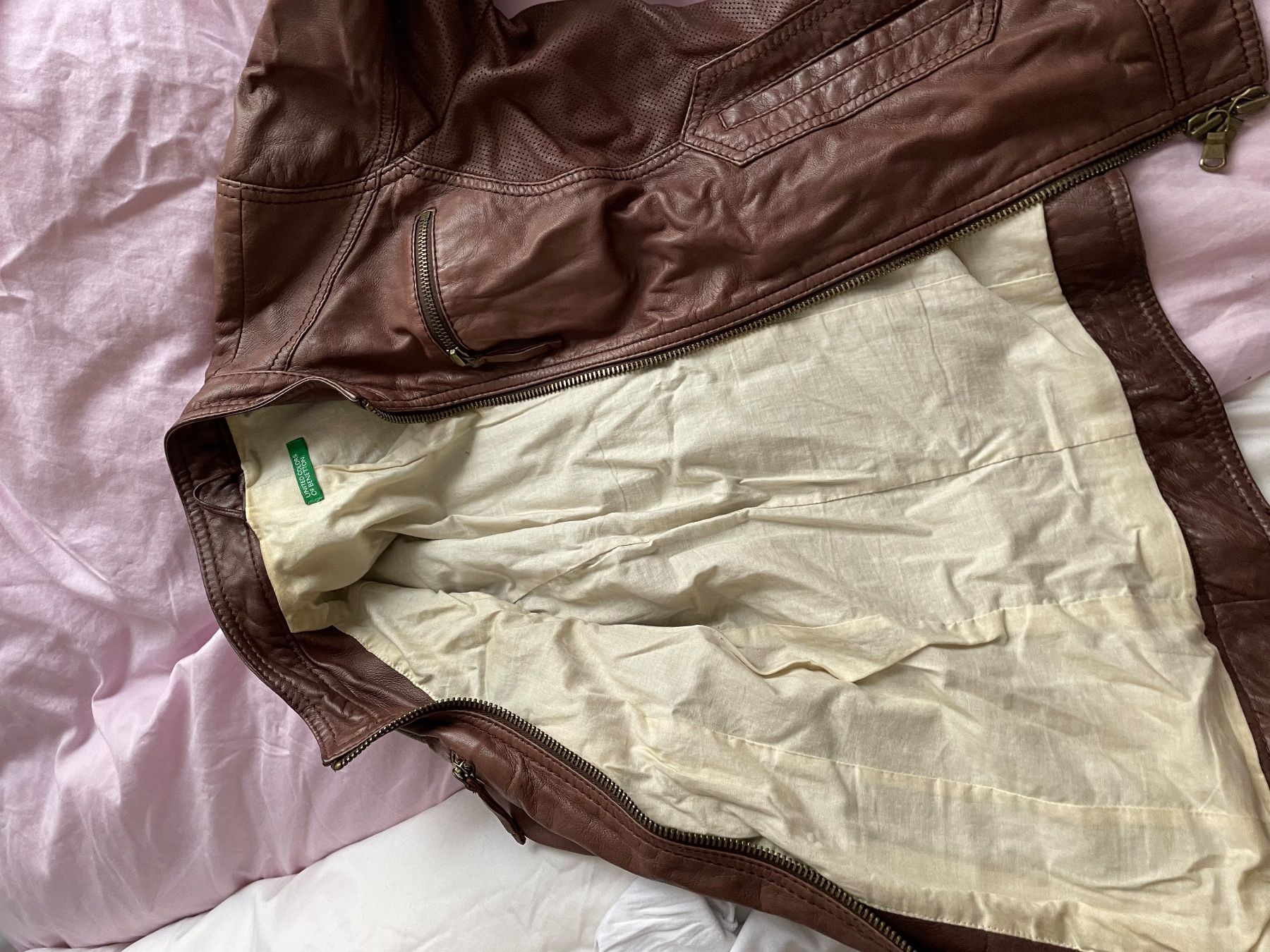 Benetton Giacche: Lederjacke Benetton – Usato da Zunzgen venduto da mel_y6w2 3