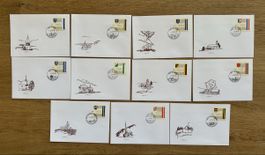 Liechtenstein - 11x AUTOMATENMARKEN FDC‘s Top erhalten 
