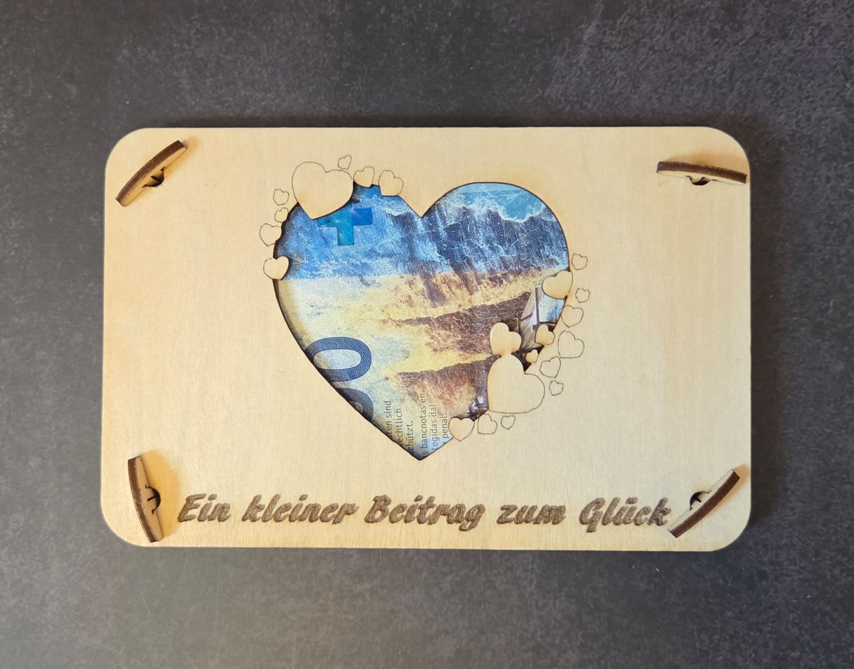 Tutte le decorazioni: Originelle Geldgeschenke, individuell personalisierbar – Nuovo e nell'imballaggio originale da St. Gallenkappel venduto da mytimes