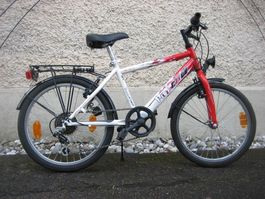 Knaben Velo rot/weiss 20 Zoll