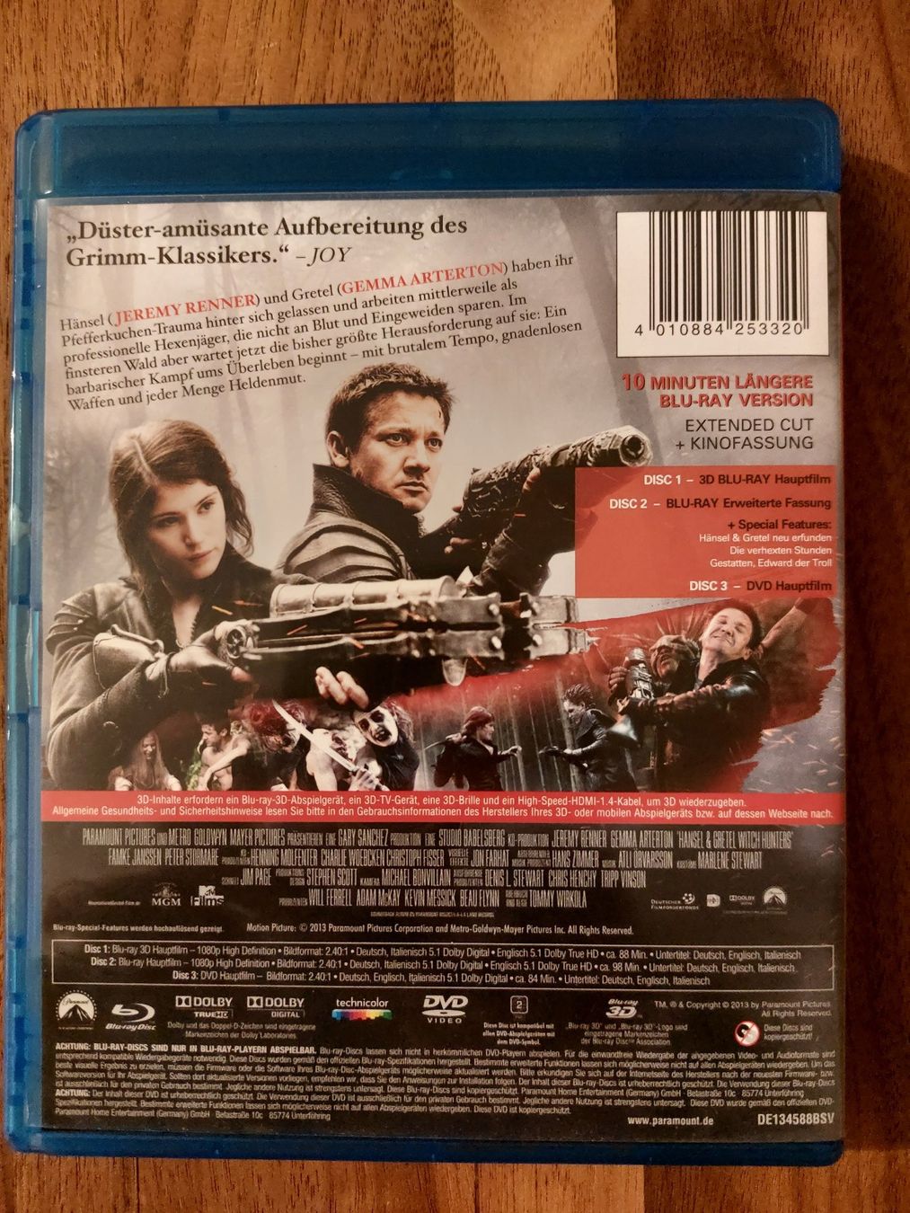 Tutti i DVDs: Blu Ray 3D & 2D & DVD - Hänsel & Gretel Hexenjäger – Usato da Rheinfelden venduto da FilmAuktion 1