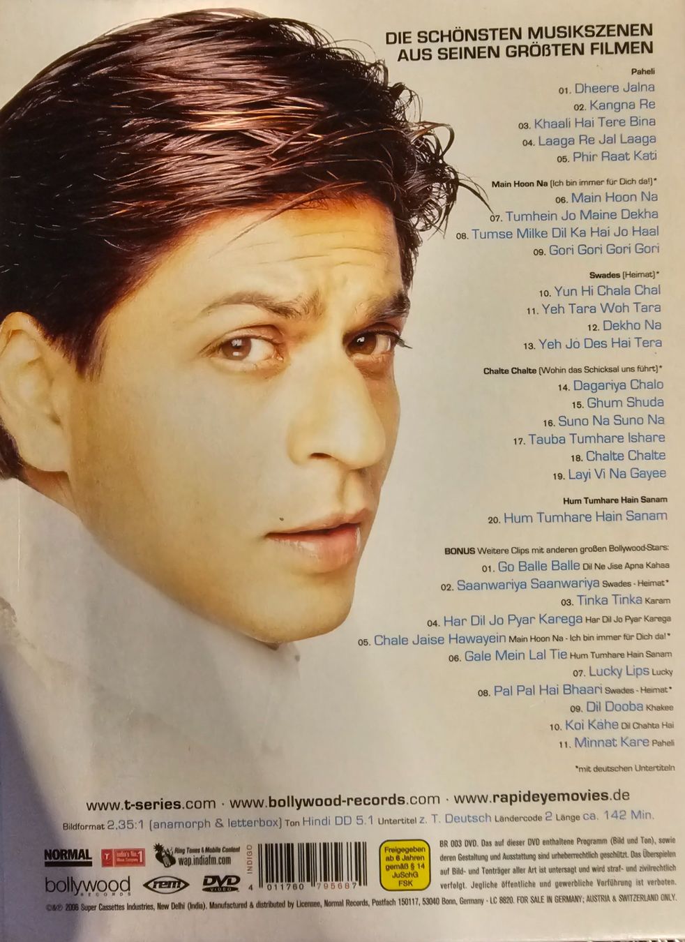 Tutti i DVDs: Shah Rukh Khan - Greatest Clips – Usato da Wahlen b. Laufen venduto da Cg10 1