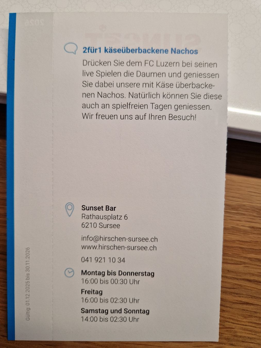 Buoni: 2für1 Sunset Bar, Nachos – Nuovo e nell'imballaggio originale da Kulmerau venduto da Doene7 1