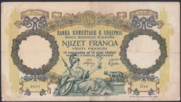Albanien 20 Franga 1939