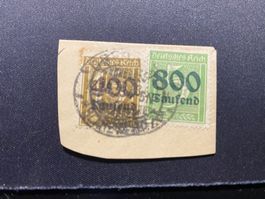 Deutsches Reich 2x alte Marken gestempelt