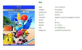 Rio (Bluray und DVD)