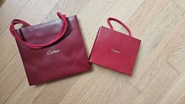 2 Cartier Tragtaschen, Geschenkbeutel, rot, neuwertig