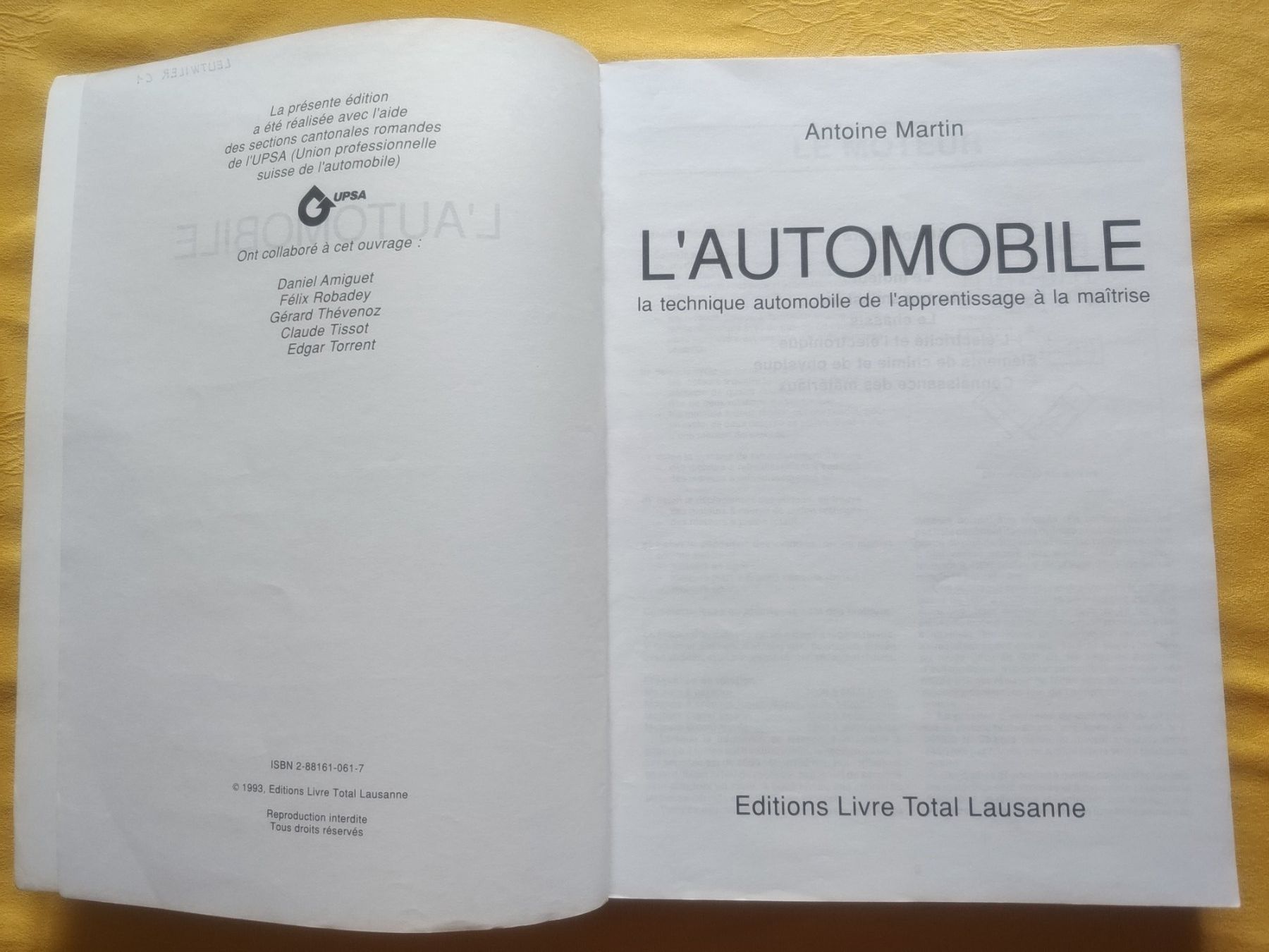 Libri: L'automobile: manuel technique auto, livre de référence! – Usato da Vulliens venduto da cochise0 1