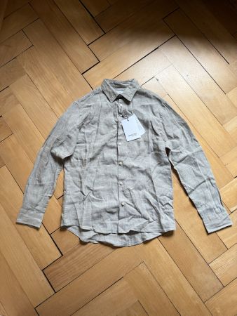 SELECTED HOMME - Leinenhemd grau M (NEU)