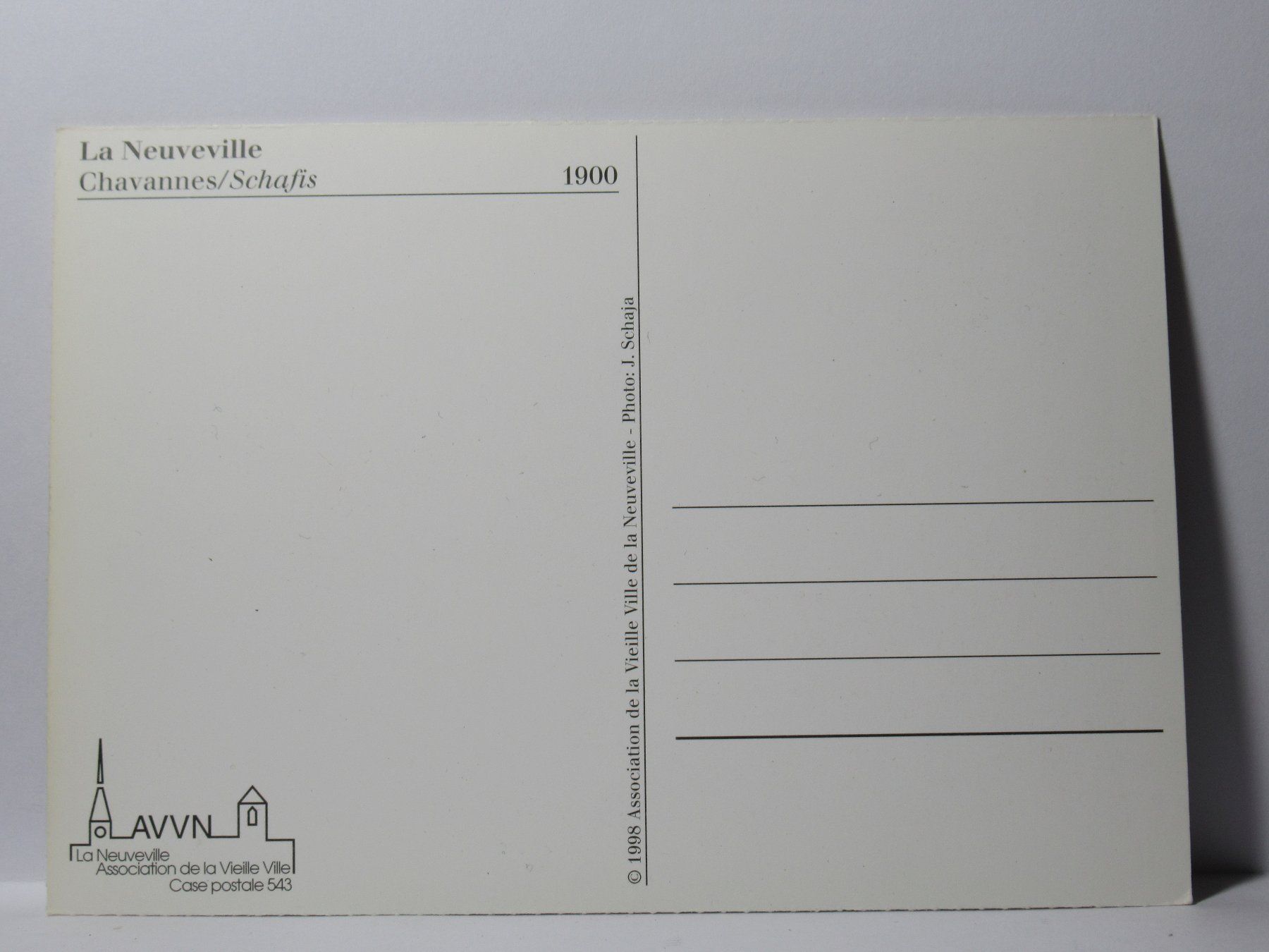 Cartes postales: Schaffis bei Ligerz – Neuf (Voir description) à Grenchen par Bluemchen1900 1
