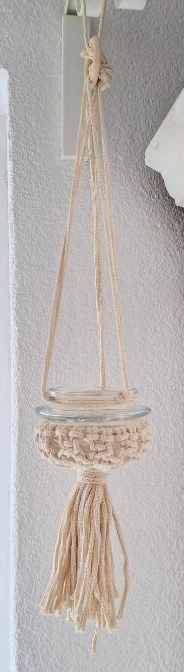 Tutte le decorazioni: Makramee-Windlicht - NEU!!! – Nuovo (secondo la descrizione) da Waldenburg venduto da Sysilu
