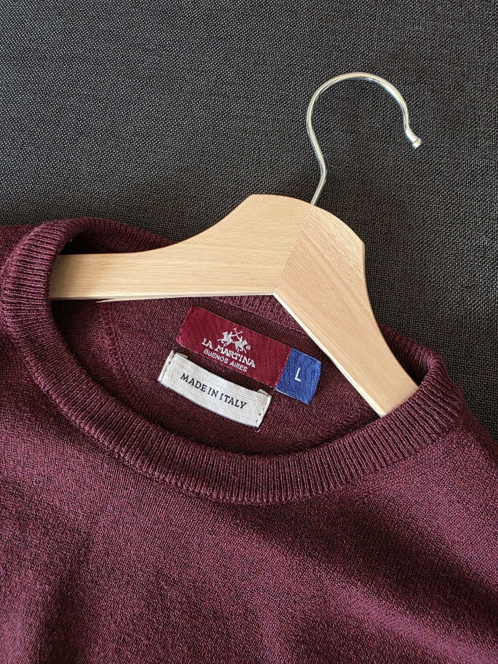 La Martina Maglioni & Felpe: La Martina Pullover L Bordeaux Ellbogenpatches – Nuovo (secondo la descrizione) da Zürich venduto da LIMAR 2