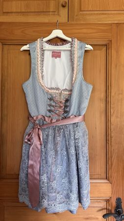 Dirndl Krüger 42 blau/rosa / sehr guter Zustand