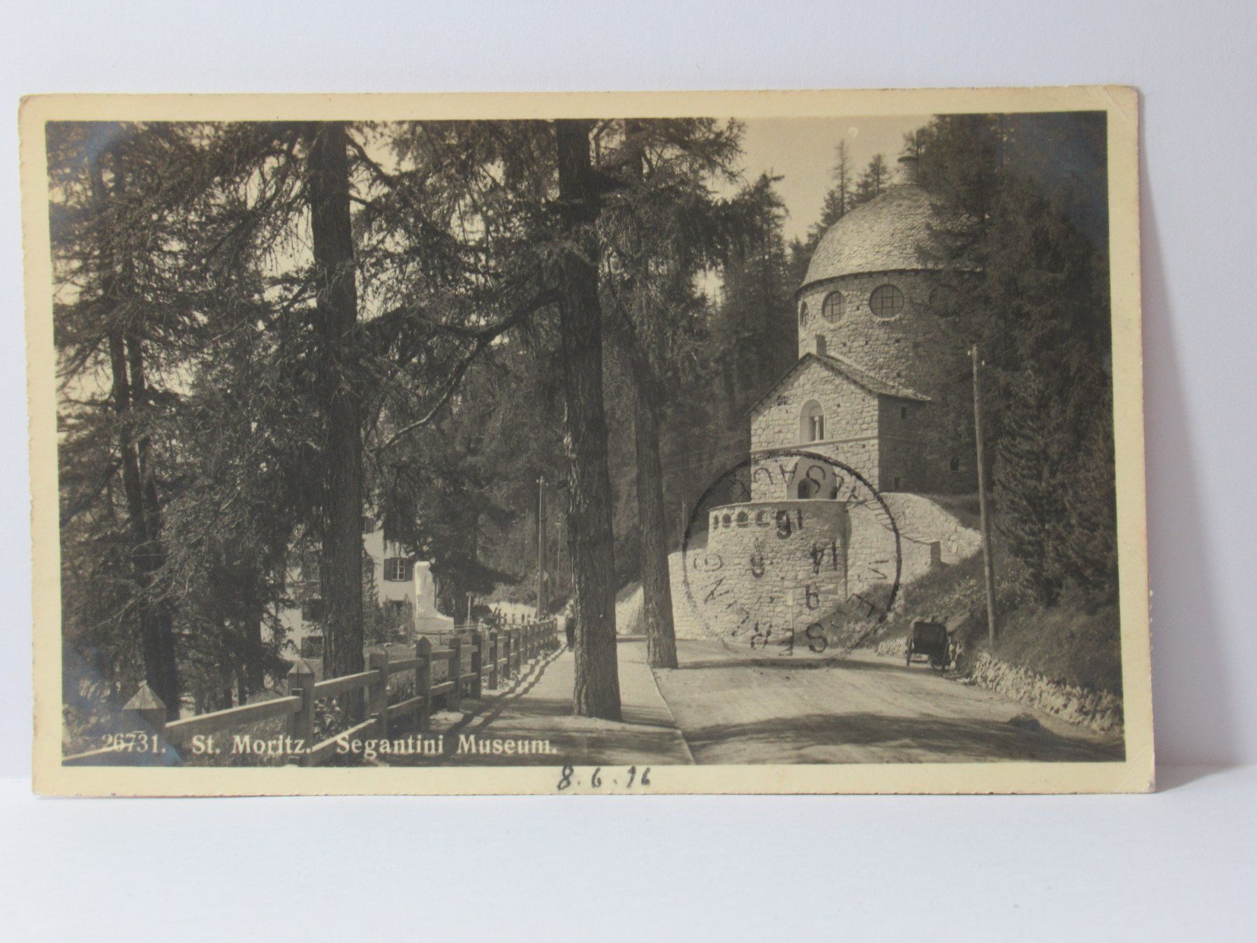 Cartoline postali: St. Moritz , Segantini Museum 1916 – Usato da Grenchen venduto da Bluemchen1900