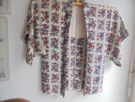 VINTAGE Haori Kimonojacke Seide aus Japan