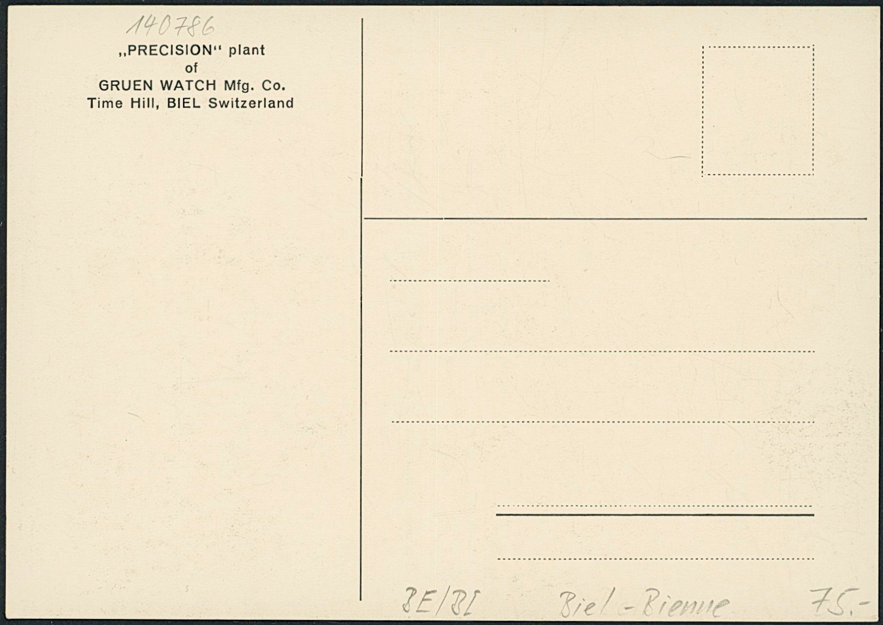 Cartoline postali: BE Biel - Bienne - Uhren – Nuovo (secondo la descrizione) da Schindellegi venduto da masutka7 1