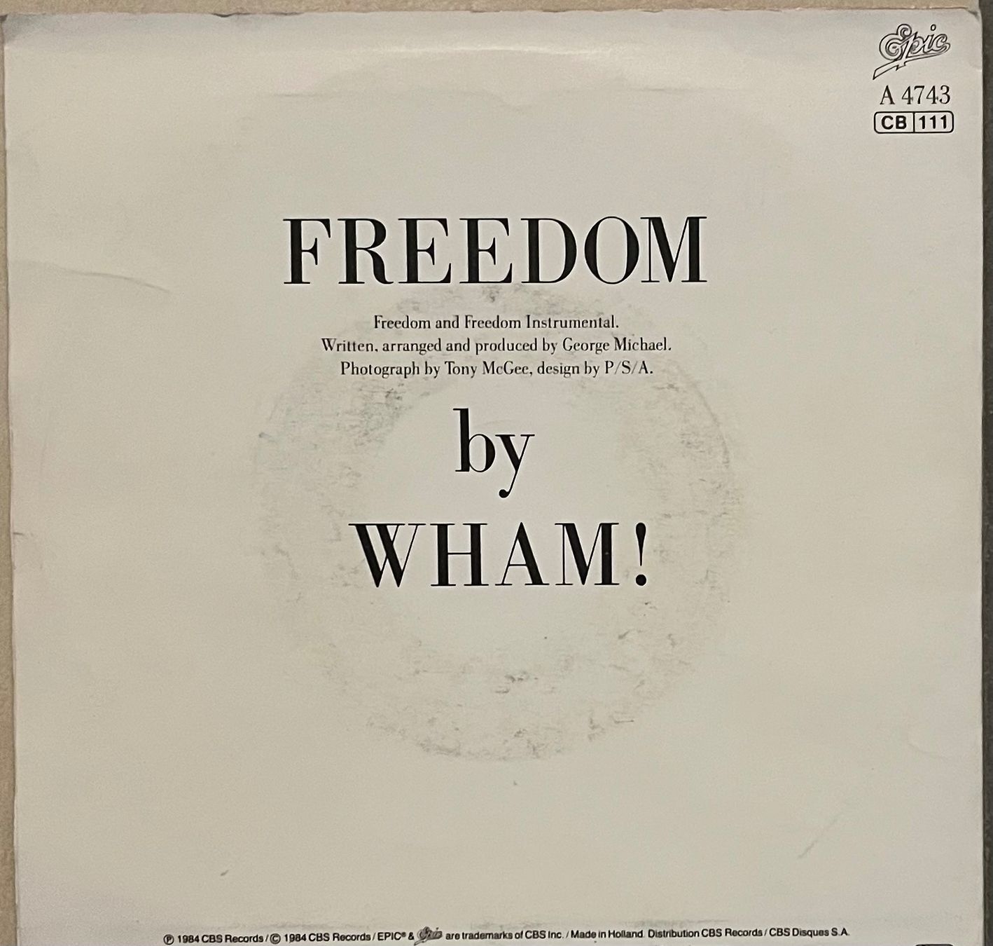 Vinyles: WHAM ! - FREEDOM – D'occasion à Bussigny par vinyl-pas-cher 1