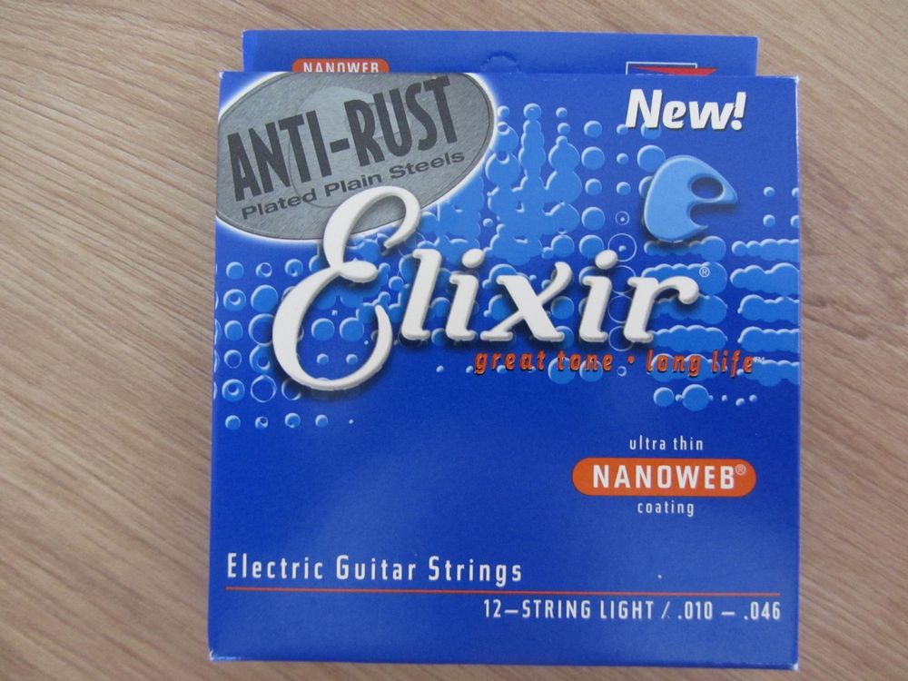 Elixir Saiten 12-String .10-.46 (Neu und originalverpackt) in Galgenen ...