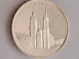 20 Fr. Gedenkmünze 2002 Kloster SG