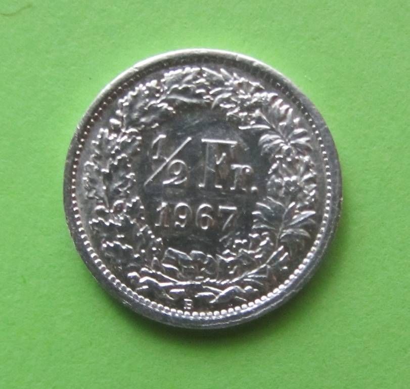 Tutti le monete: 50 Rappen 1967 Silber, vorz, – Usato da Malters venduto da Hausi88 3