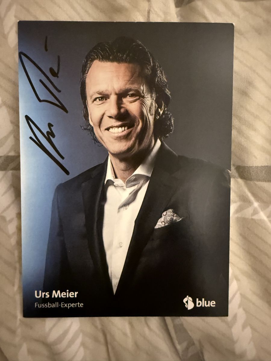 Autografi: Autogramm Urs Meier Fussball-Experte mit Unterschrift – Usato da Rüschlikon venduto da andi_841
