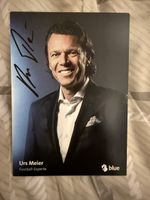 Autogramm Urs Meier Fussball-Experte mit Unterschrift