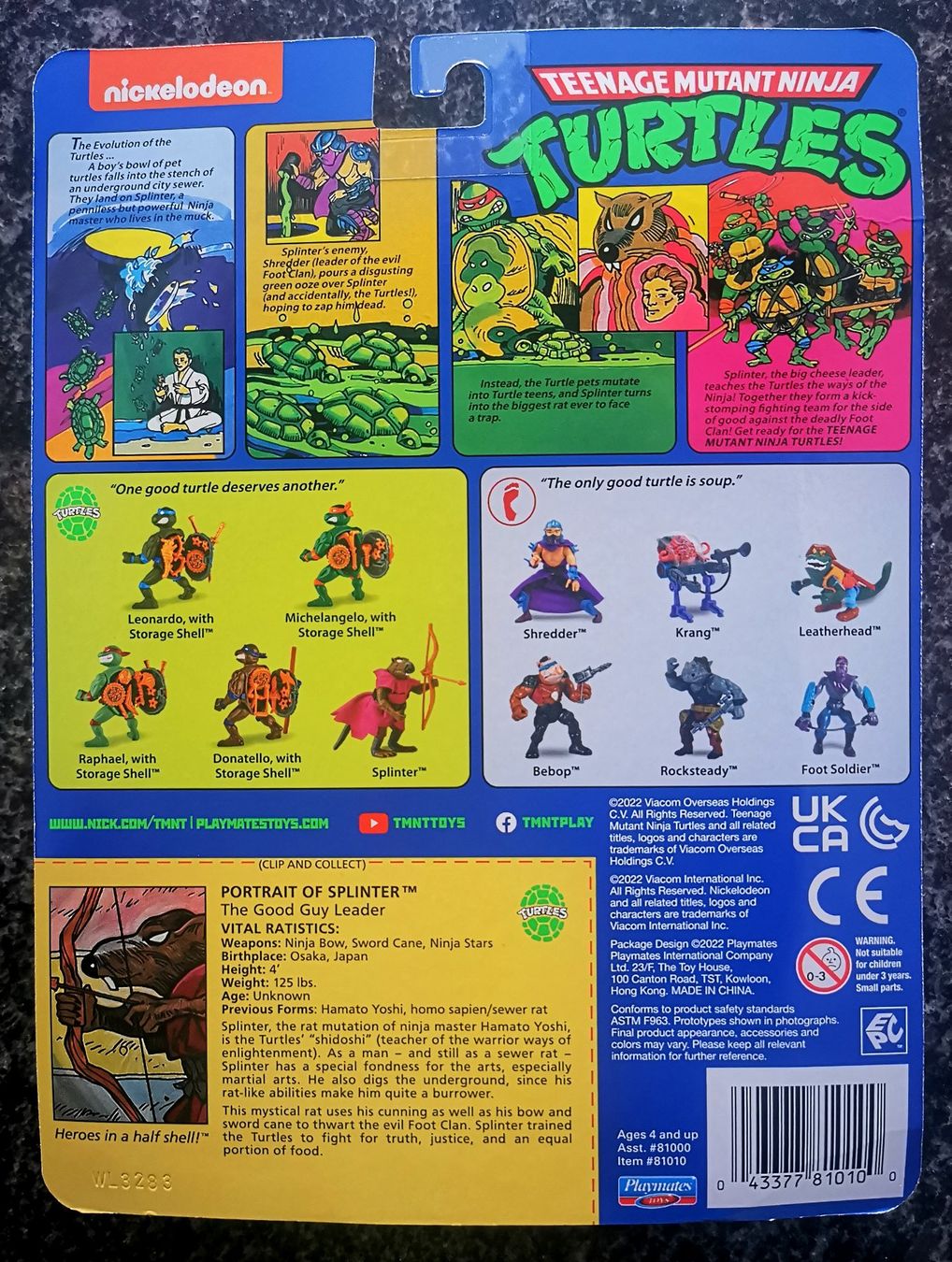 Statuette: Splinter Action Figur Teenage Mutant Ninja Turtles TMNT – Nuovo e nell'imballaggio originale da Rorschach venduto da Actionvintage789 1