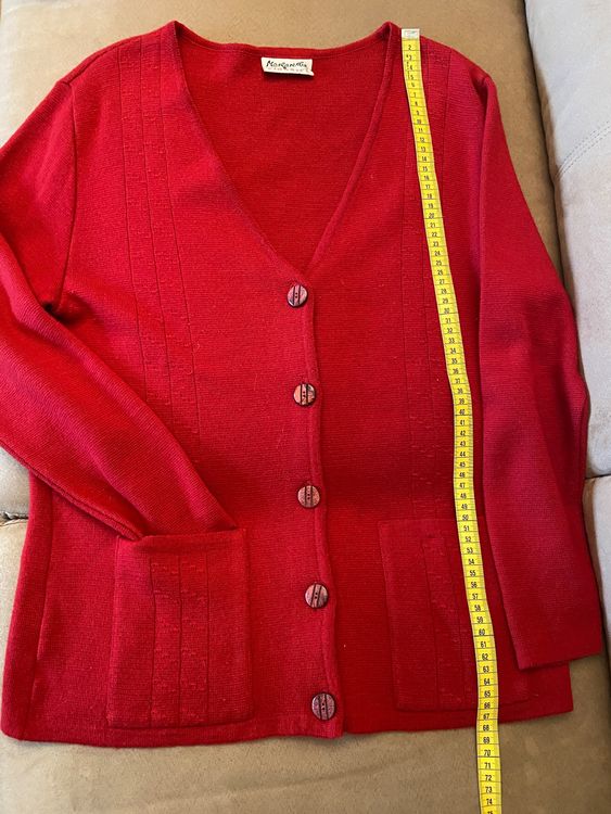 Jaquette rouge 50% laine vierge, taille 42, parfait état! (D'occasion ...