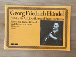 Georg Friedrich Händel  Stücke für Altblockflöte und Basso c
