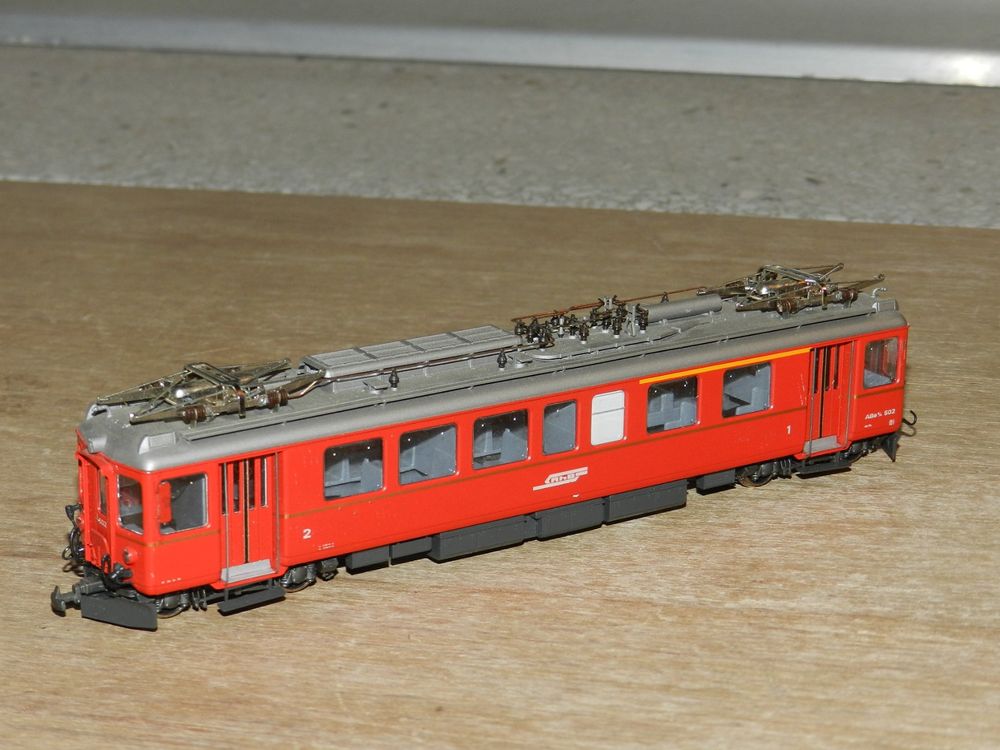 Train Miniature BEMO H0e-H0m 2 Wagons Marchandises RhB - Occasion