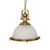 Hochwertige Pendelleuchte Industrie gold/glas