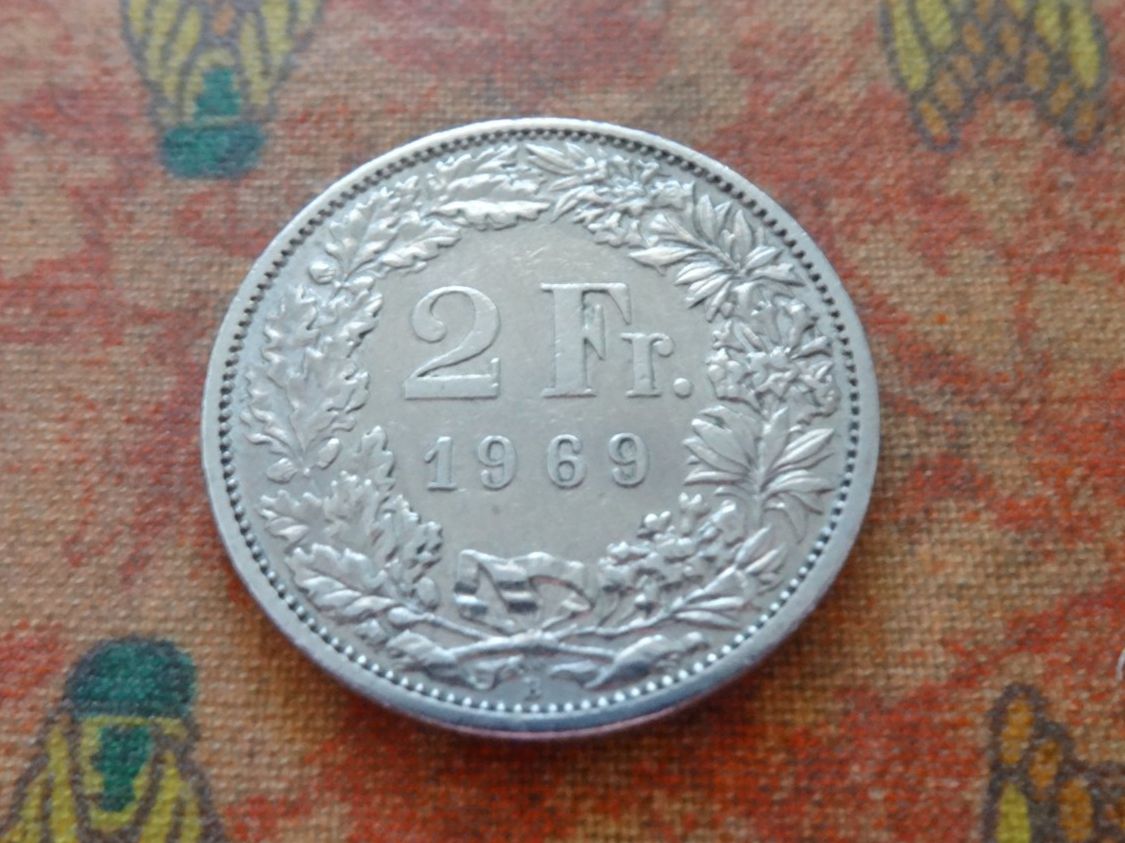 Toutes les monnaies: 2 Fr. 1969 – D'occasion à Romanel-sur-Lausanne par Swift13