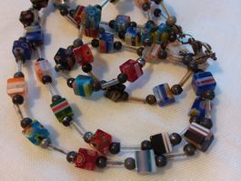 Vintage Murano Glaskette doppelsträngig, ca 1960