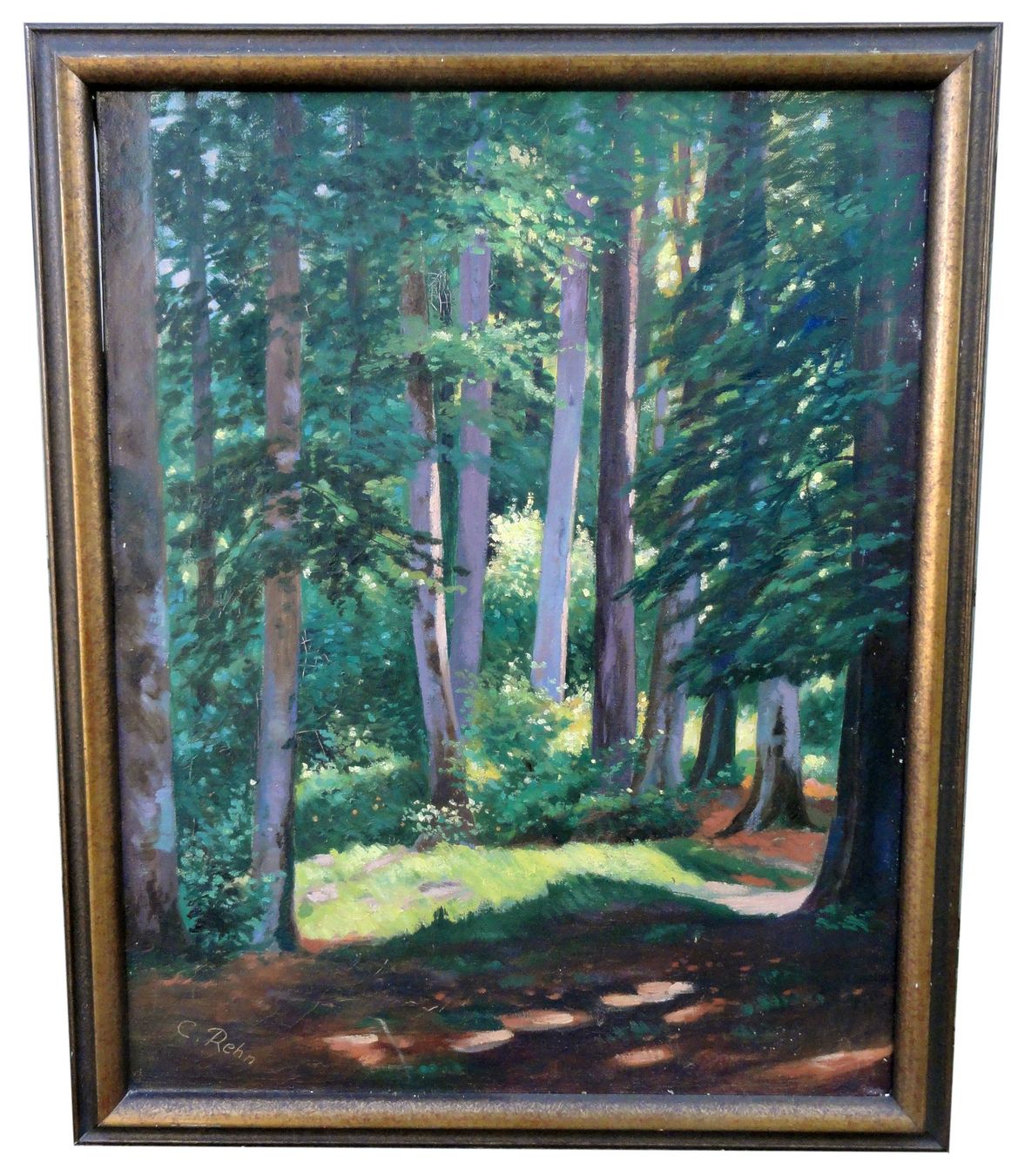 Dipinti: Gemälde Wald 57,5x70,5cm – Usato da Schaffhausen venduto da Golom01