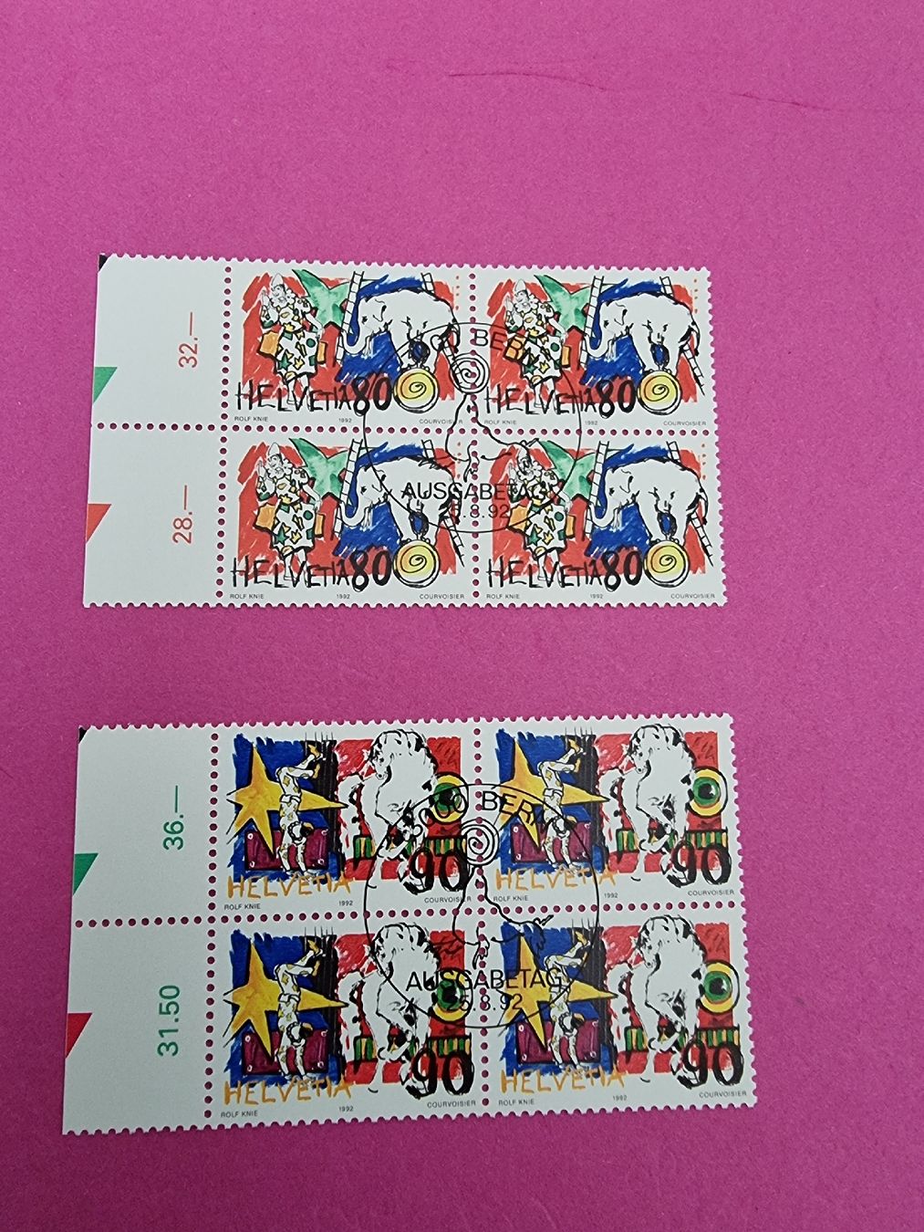 Alle Briefmarken: Sonderpostmarken Zirkuswelt 1992 – Neu (gemäss Beschreibung) aus Obergösgen von hachma 2