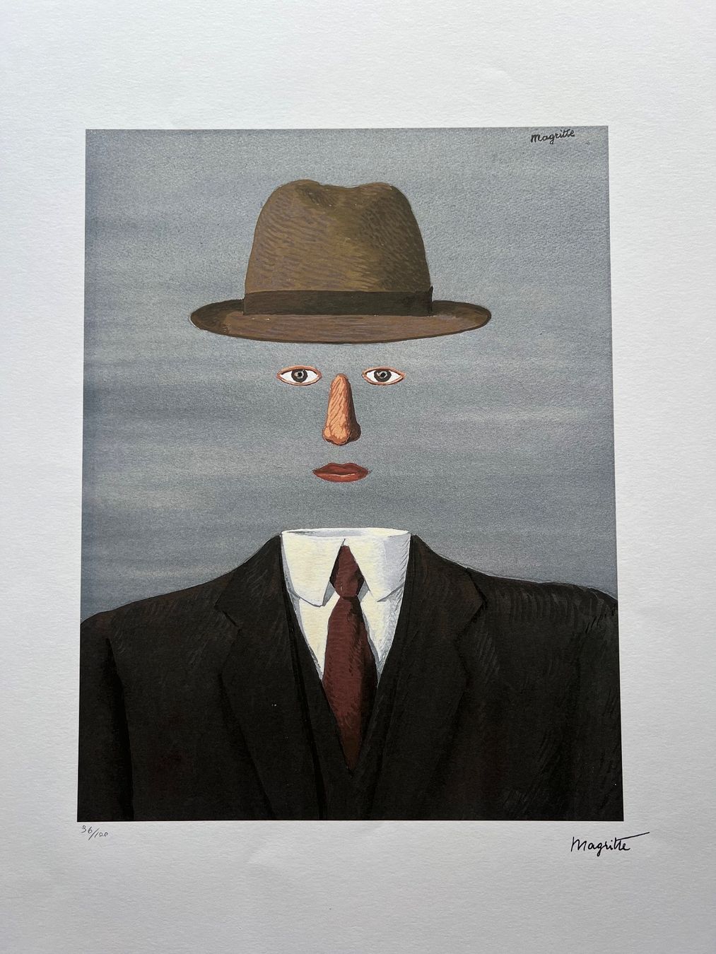 Reproduktionen & Neuware: René Magritte « Le paysage de Baucis » 96/100 – Neu (gemäss Beschreibung) aus Basel von  1