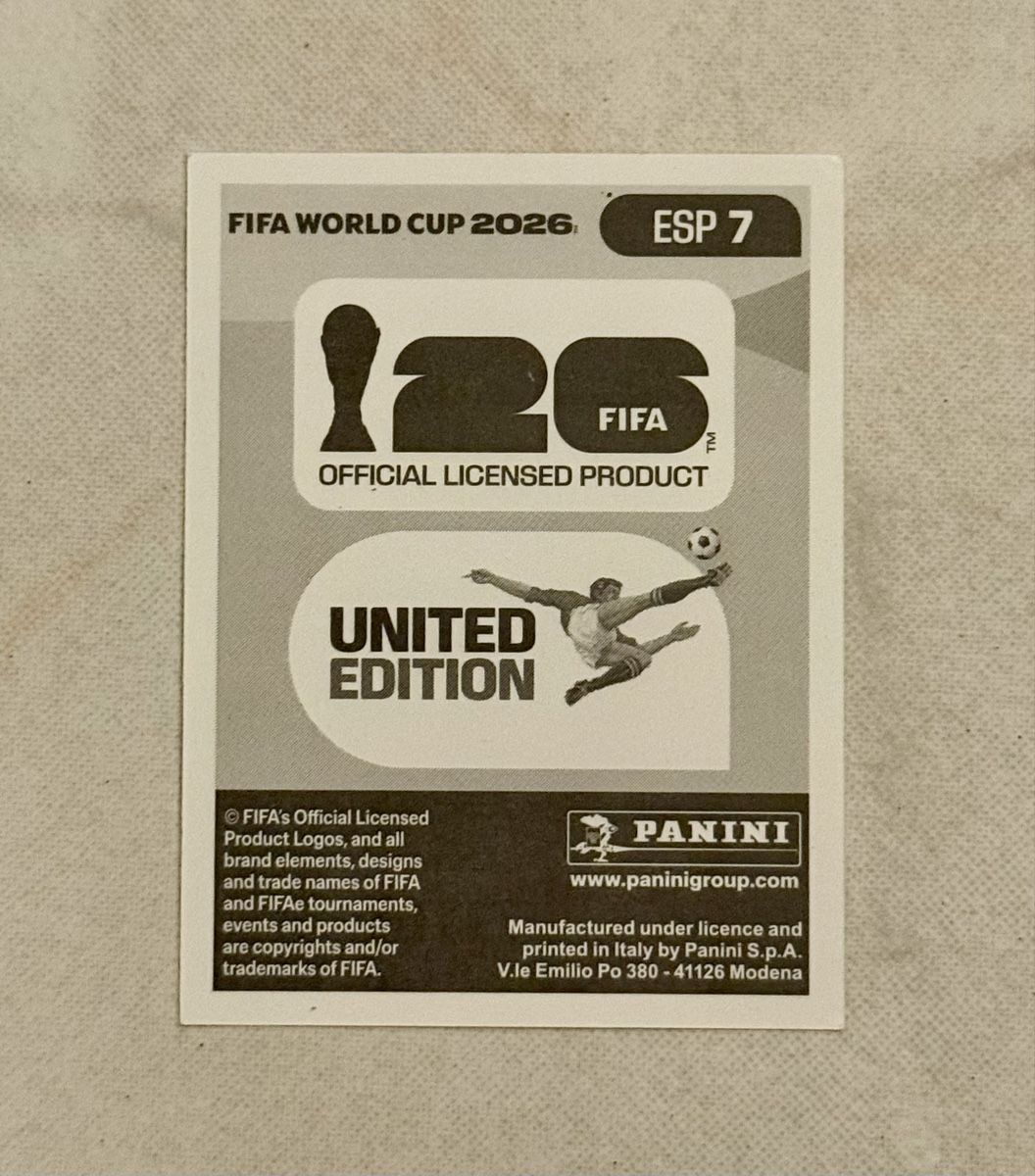 Panini Sammelbilder & Trading cards: Panini WM 2026!!! ESP 7 – Neu (gemäss Beschreibung) aus Oberentfelden von NunoLouro 1