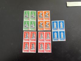 Pro Patria Nr. 3-6 +5c * Viererblock   (5392)
