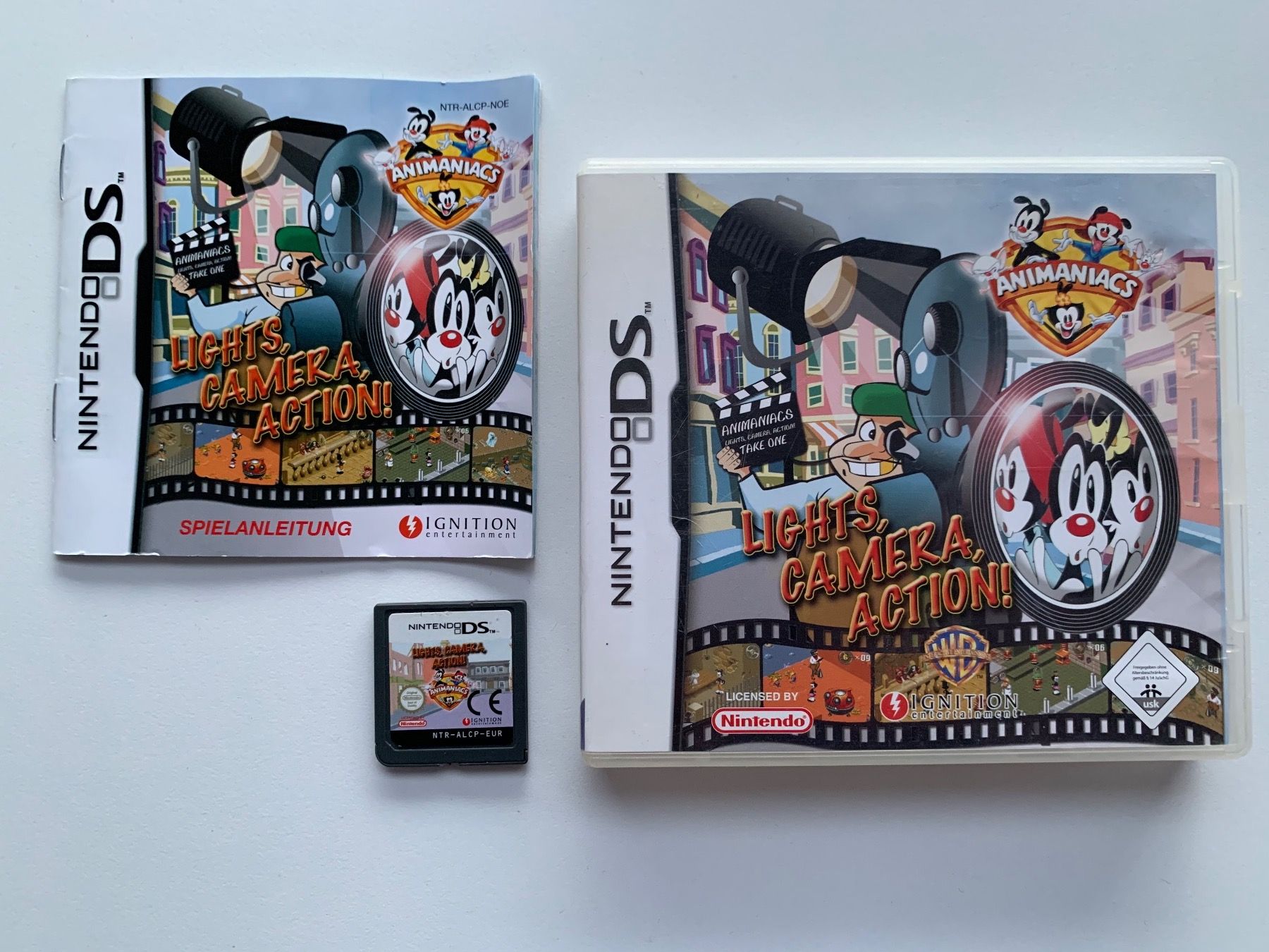 Nintendo Spiele: Nintendo DS: ANIMANIACS - Lights, Camera, Action! – Gebraucht aus Kaiseraugst von Marsupower
