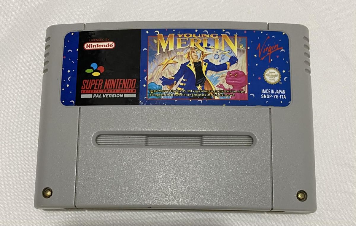 Nintendo Giochi: Jeux young merlin snes – Usato da Genève venduto da Gameretro.85