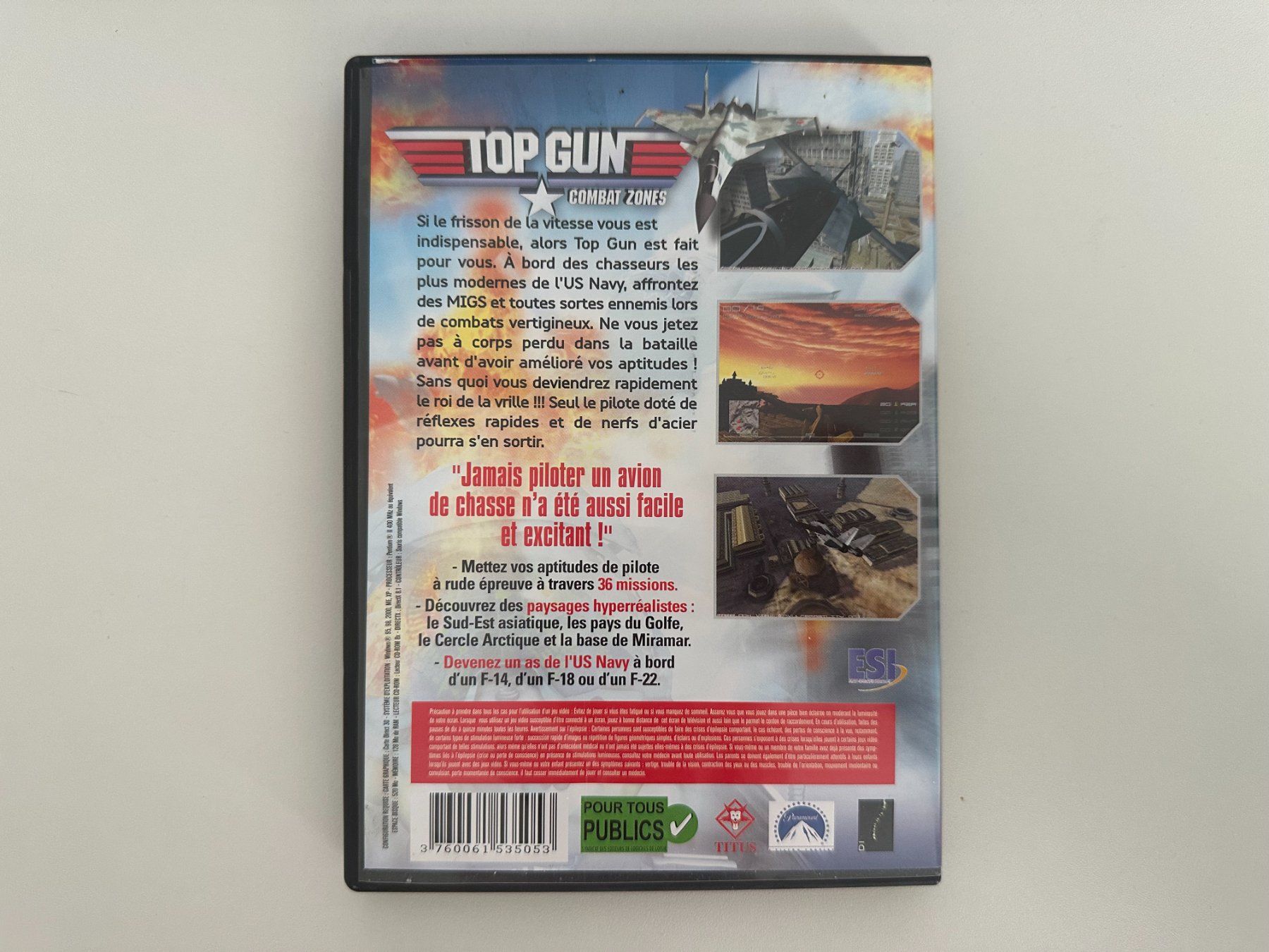 Microsoft Giochi: Top Gun Combat Zones – Usato da Couvet venduto da nay_prh5 2
