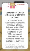 Conforama Gutschein 25 CHF Rabatt ab 300 CHF Einkauf