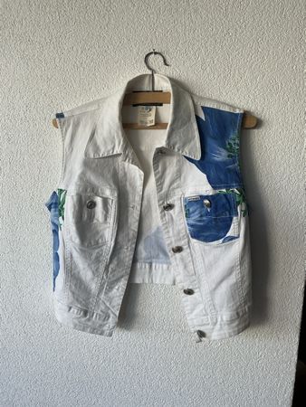 Gilet en coton blanc Blue Eagle Les Copains taille S