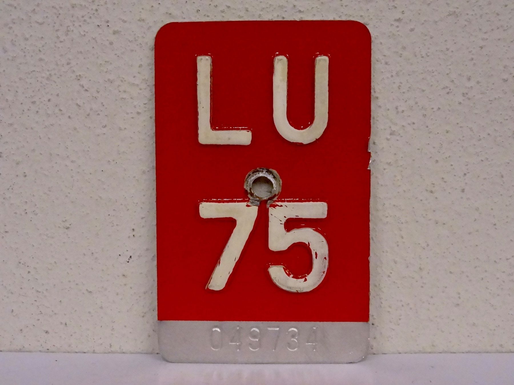 Ecriteaux: LU 75 VELONUMMER - FAHRRADSCHILD – D'occasion à Kerzers par djstarsky73