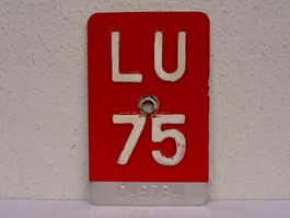 LU 75 VELONUMMER - FAHRRADSCHILD