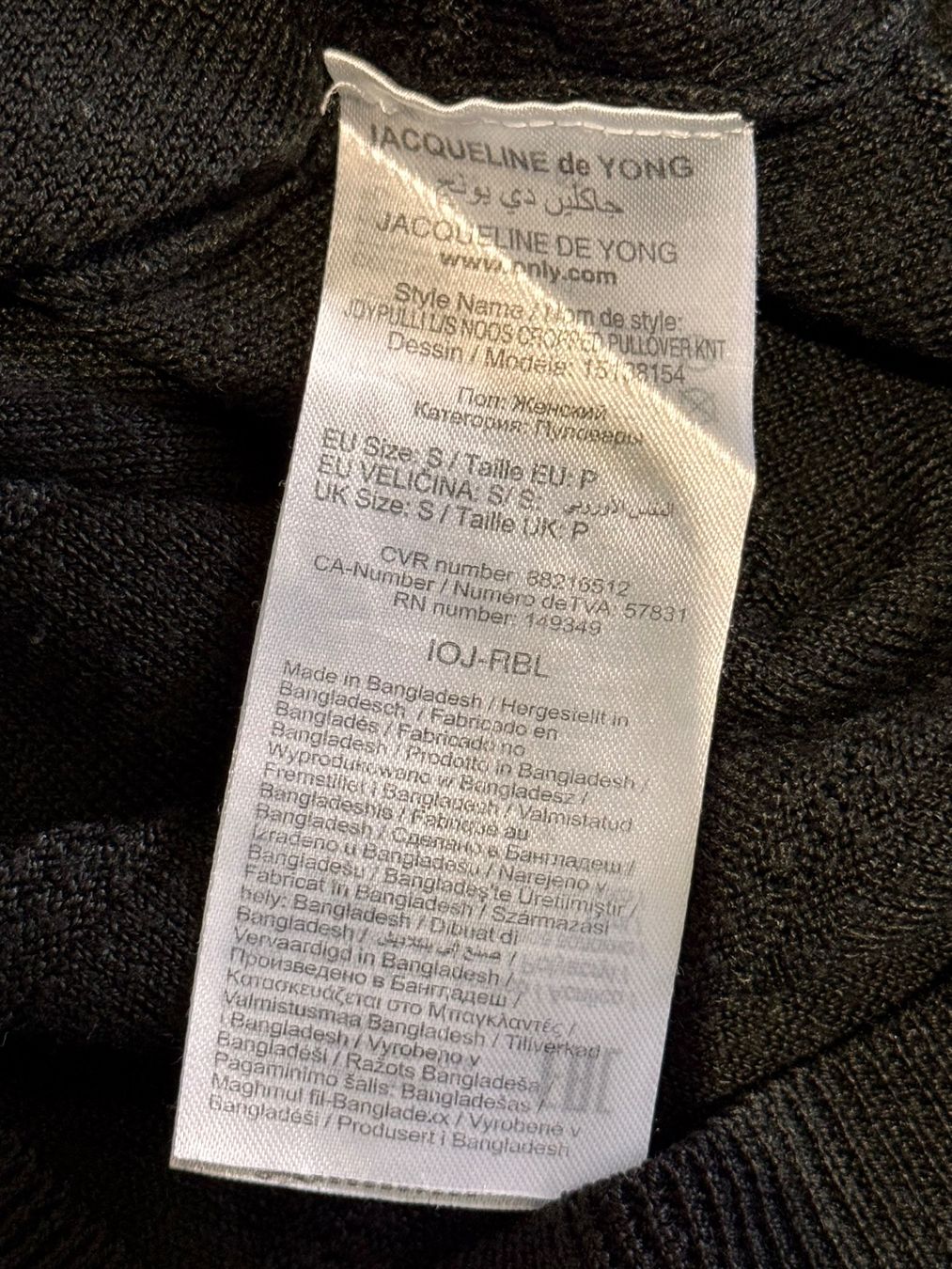 Pullover & Sweatshirts: Schwarzer Pullover Jacqueline de Young Gr. S – Gebraucht aus Rothrist von Fondgruebe 5