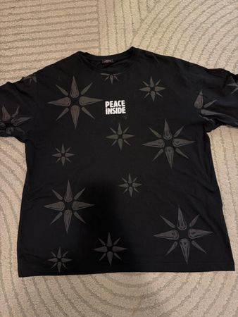 Ganos T-Shirt, Schwarz mit Print, Grösse XXL