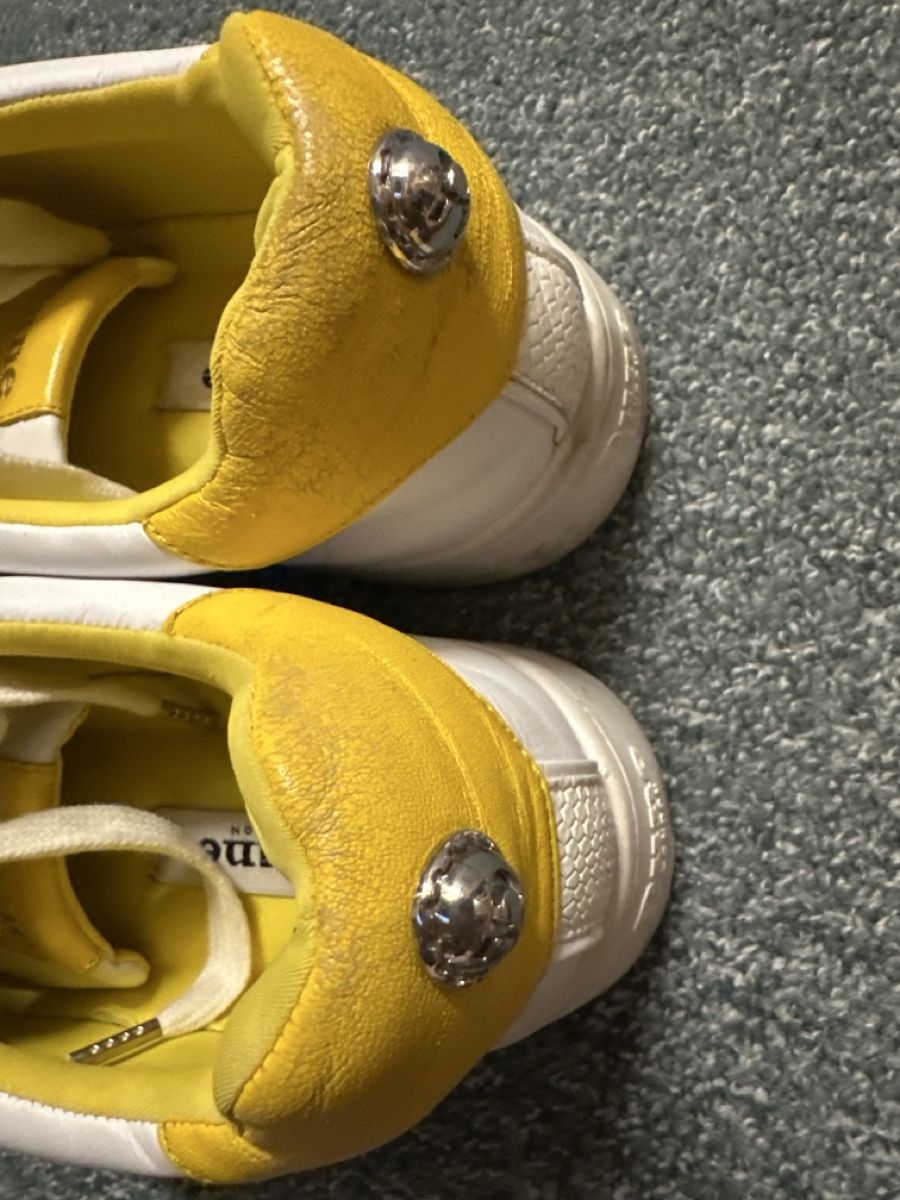 Dune London Scarpe da donna: Damenschuhe weiss/gelb Gr 39 – Usato da Baltschieder venduto da YmroBe 2