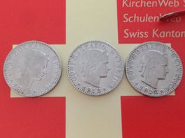 20 Rappen - TRIO 1912 Ni, nur 2,0 Mio!