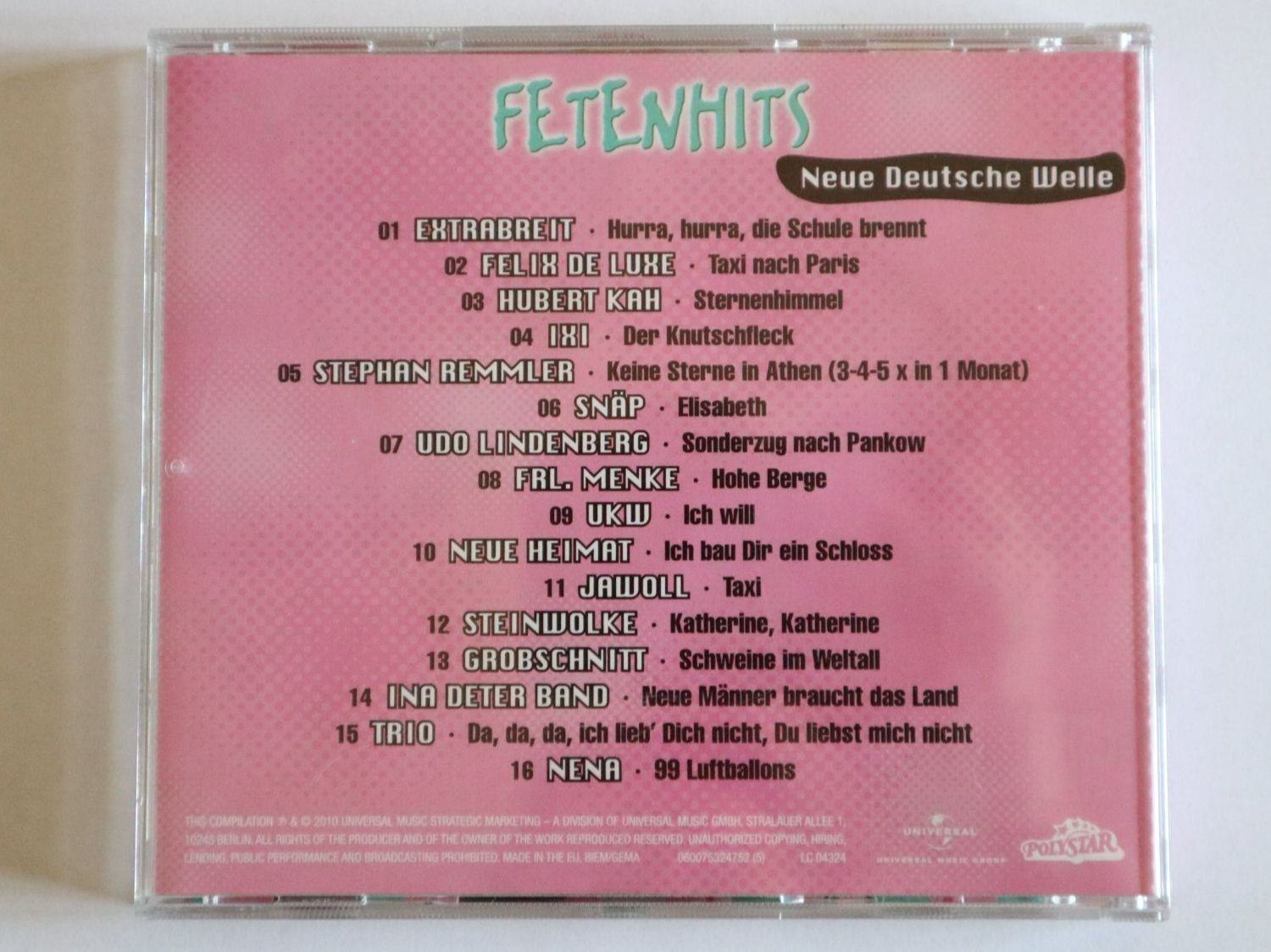 CDs: CD Neue Deutsche Welle Various Fetenhits – D'occasion à Eschenbach SG par Astalavista 1